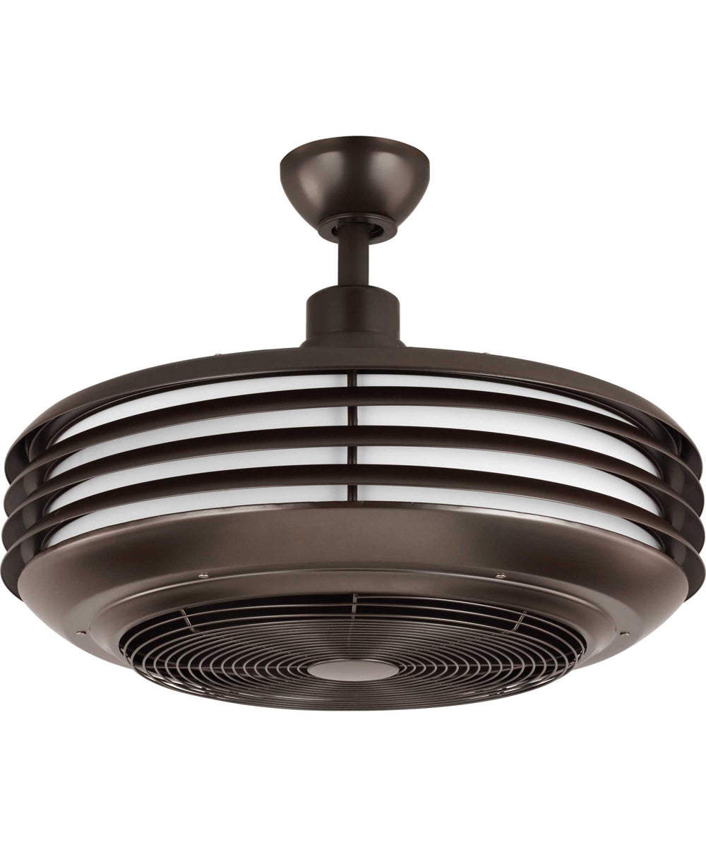Sanford 24" Enclosed Indoor/Outdoor Ceiling Fan with LED Light Architectural Bronze