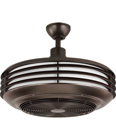 Sanford 24" Enclosed Indoor/Outdoor Ceiling Fan with LED Light Architectural Bronze