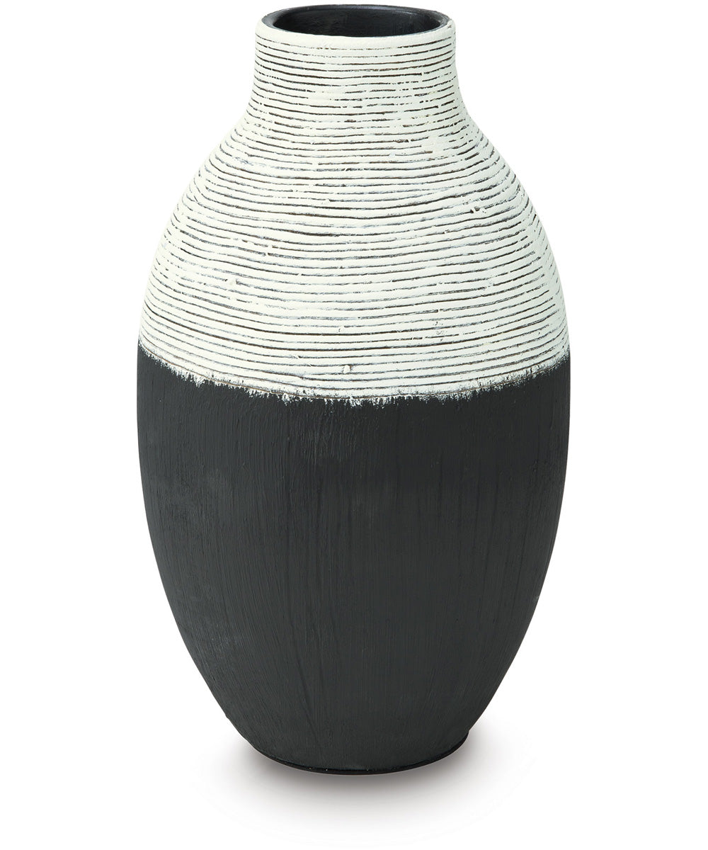 Girtha Vase Antique White/Black
