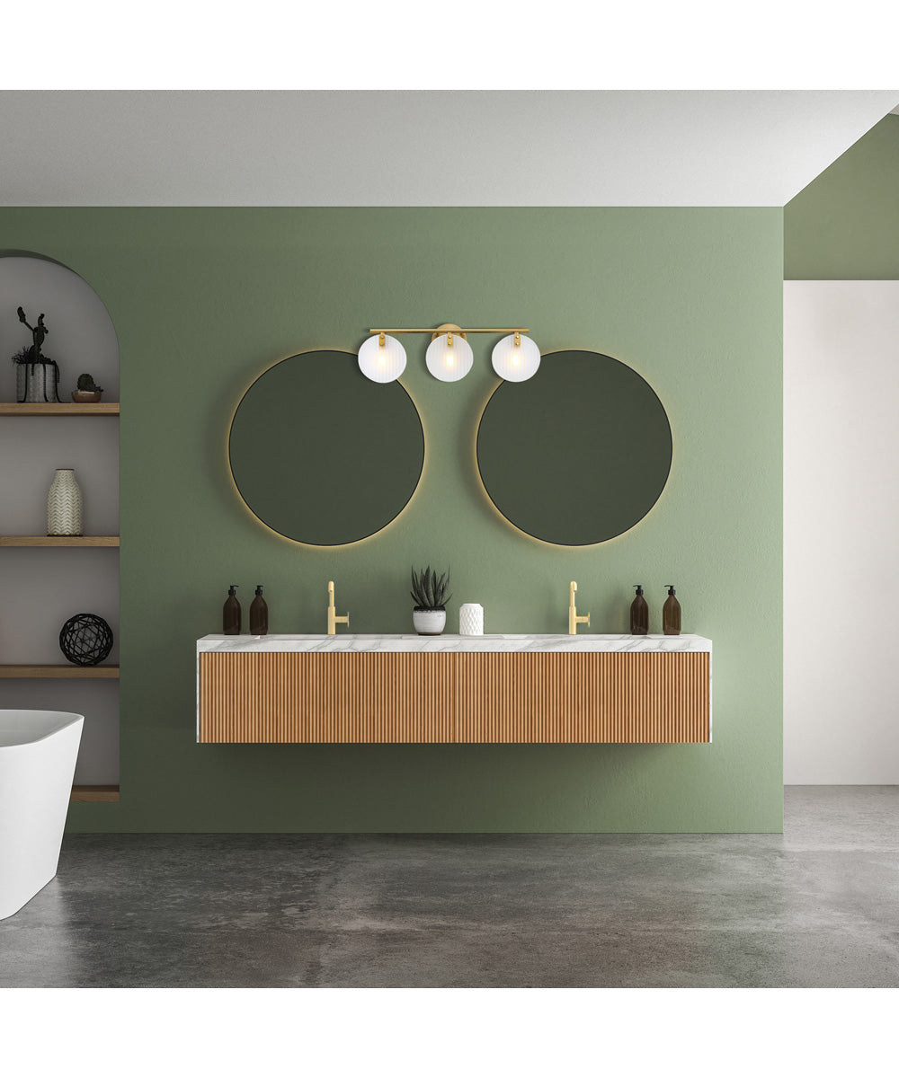 Sky Fall 3 Light Vanity Brushed Gold