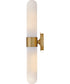 Nina 2-Light Large Two Light Sconce in Lacquered Brass