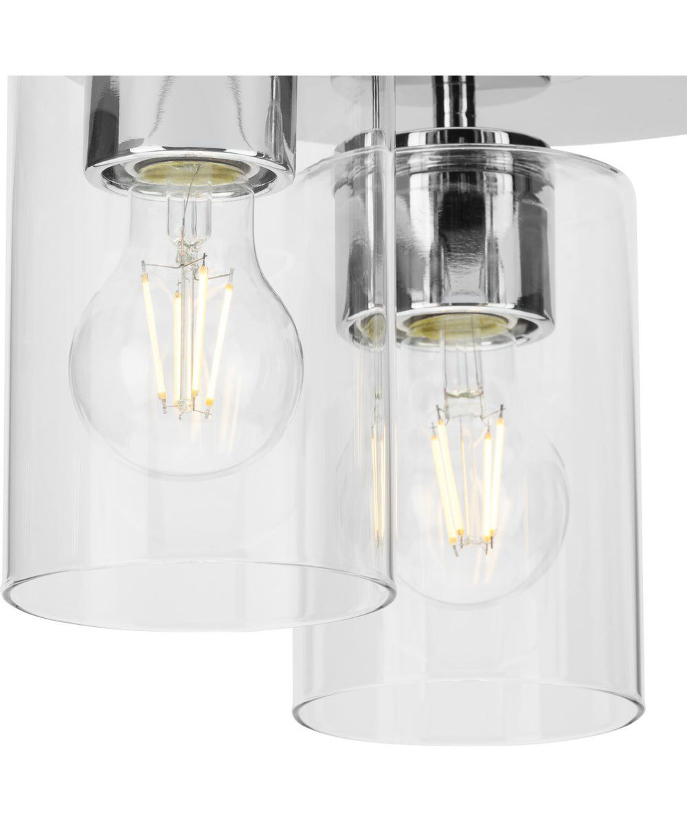 Cofield 12 in. 3-Light Flush Mount P350237 Polished Chrome