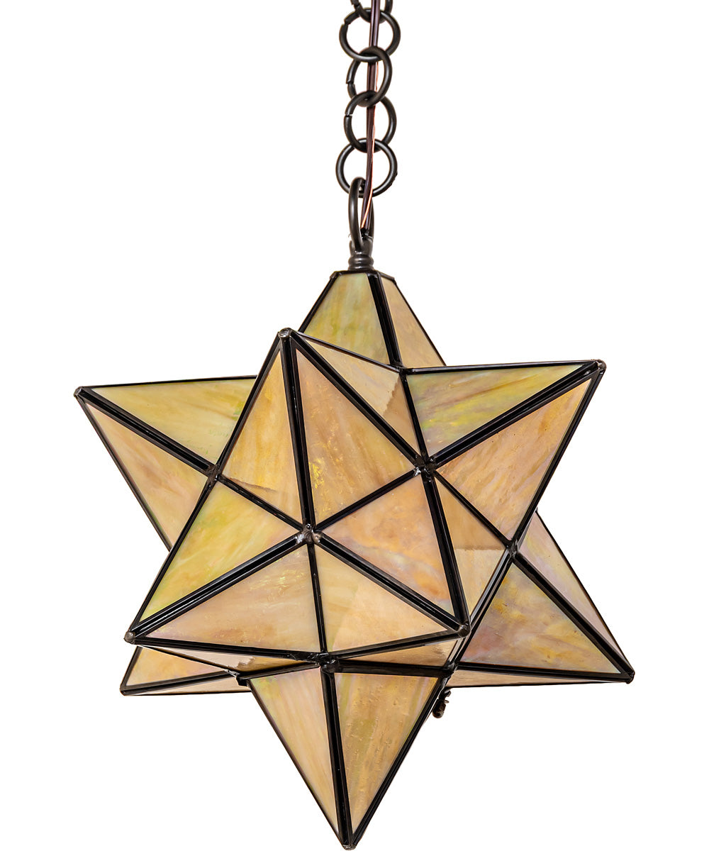 12" Wide Moravian Star Pendant