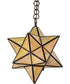 12" Wide Moravian Star Pendant