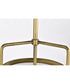 Valdora 1-Light Pendant Natural Brass