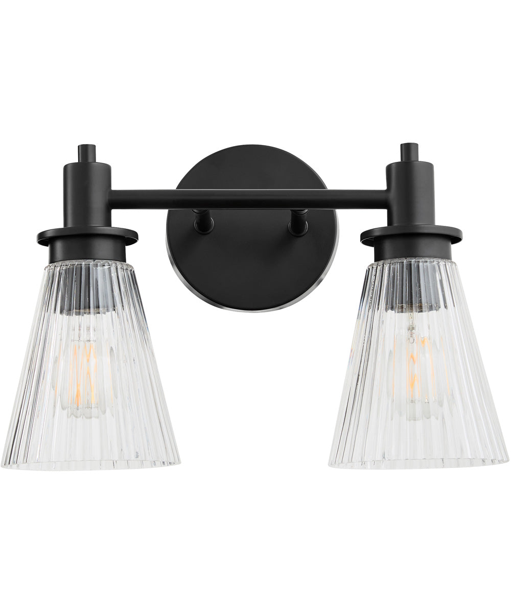 Lawton 2-light Bath Vanity Light Matte Black