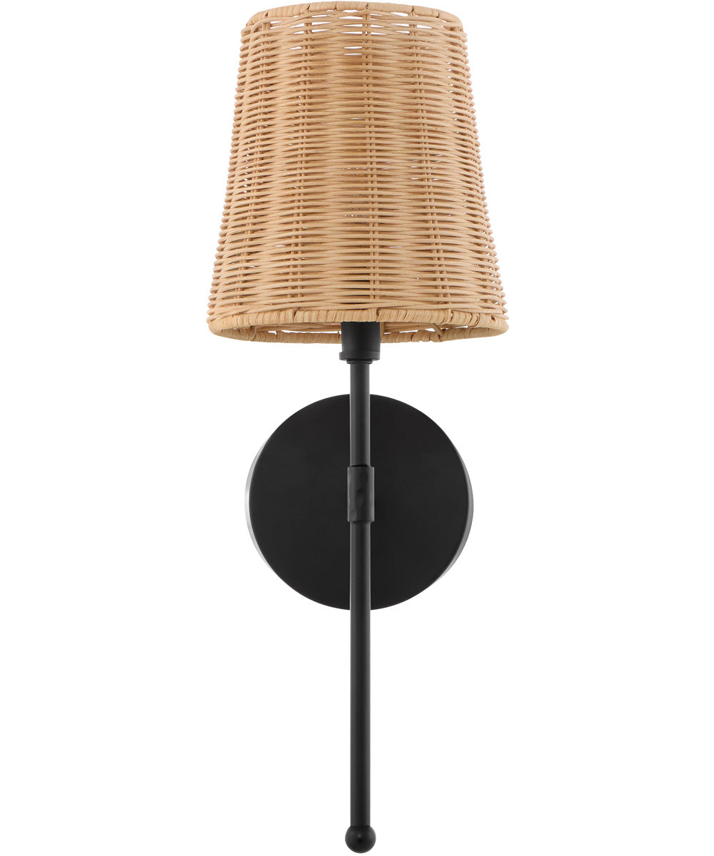 Fairview 1-light Wall Mount Light Fixture Matte Black