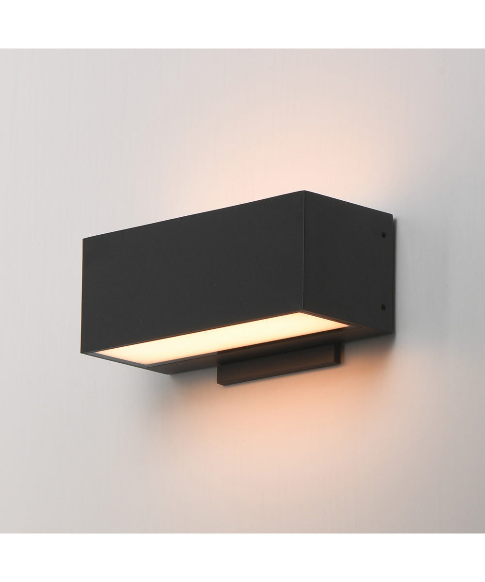Blok 9 inch Outdoor Wall Sconce Black