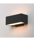 Blok 9 inch Outdoor Wall Sconce Black