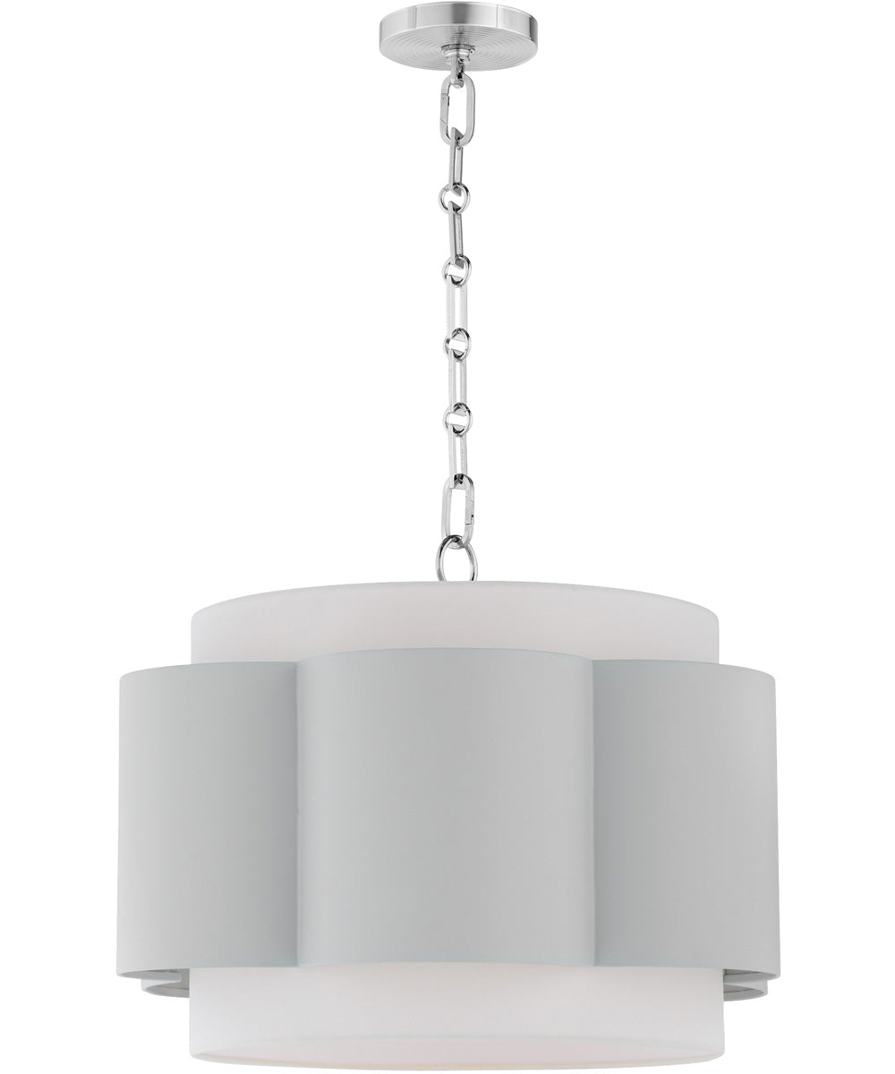 Belinder 4-light Pendant Brittany Blue|Chrome
