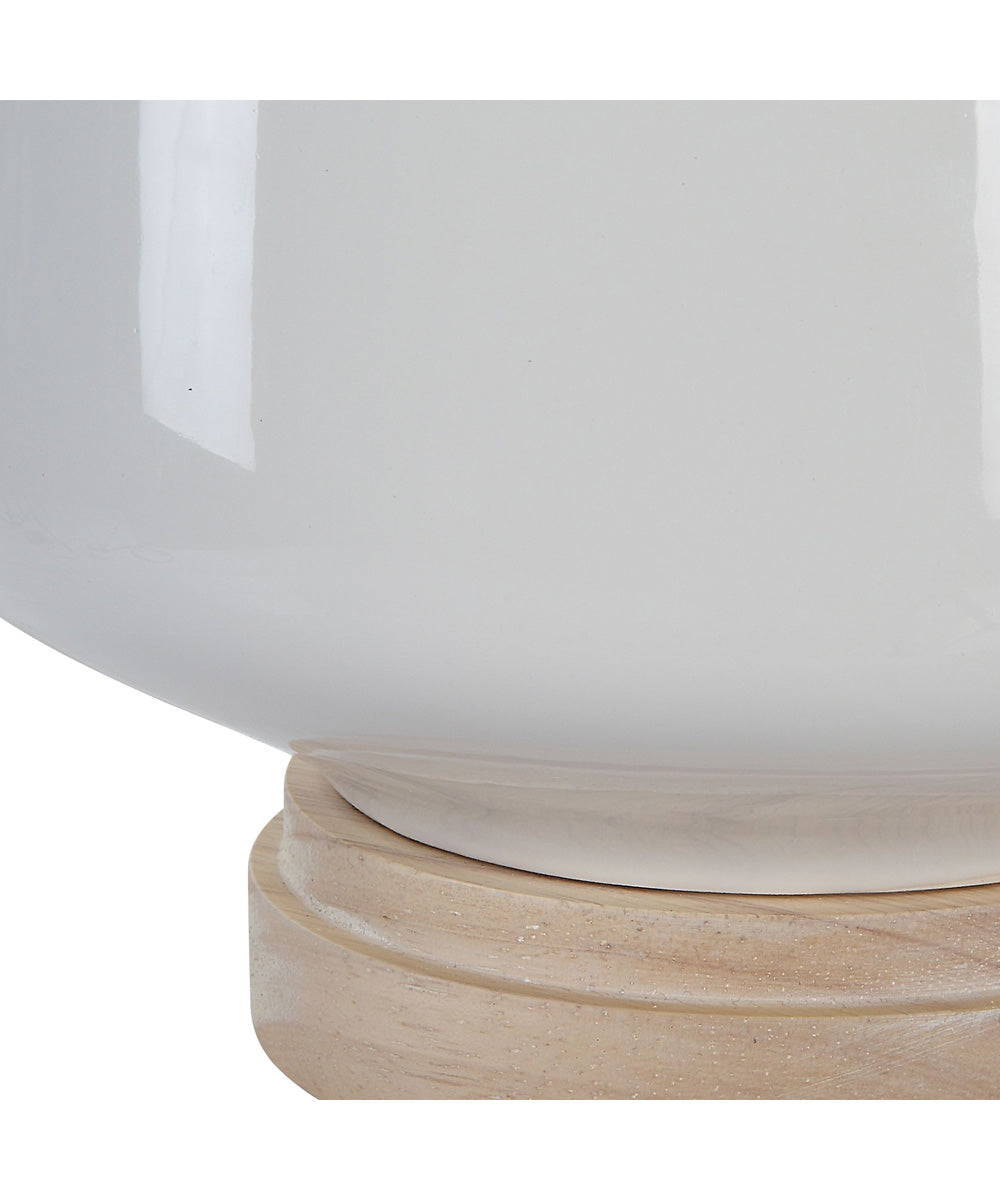 Opal Gloss White Table Lamp