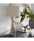 Contour Metallic Glass Table Lamp