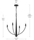 Jheni 4-Light Medium Chandelier Matte Black
