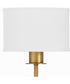Rayburn Wall Mount Light Fixture Brushed Brass