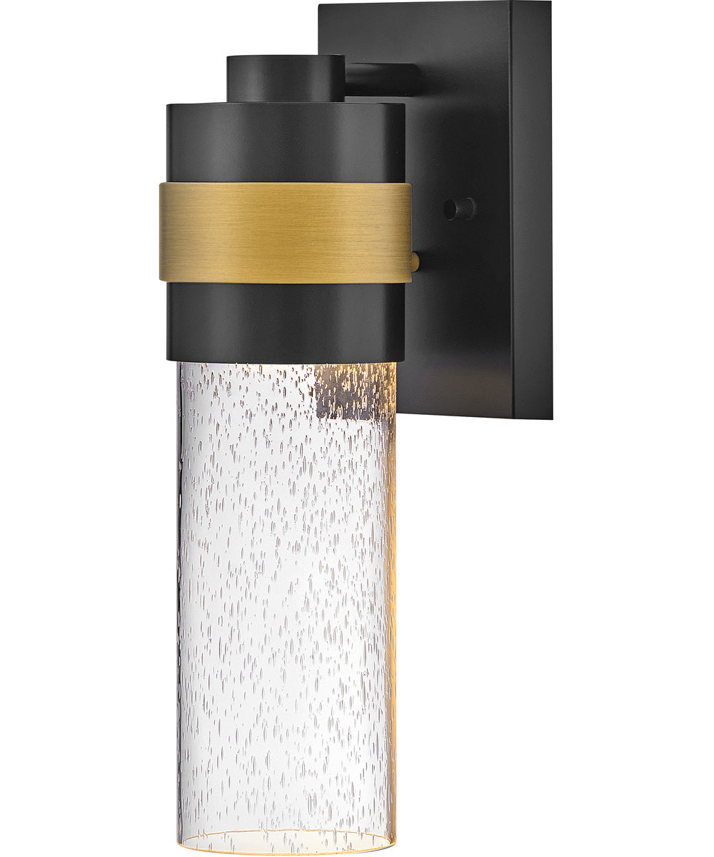 Albie 1-Light Small Wall Mount Lantern in Black