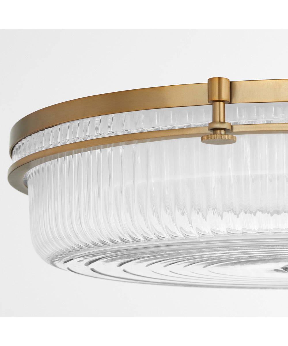 Emory 1-light Ceiling Flush Mount Brushed Brass