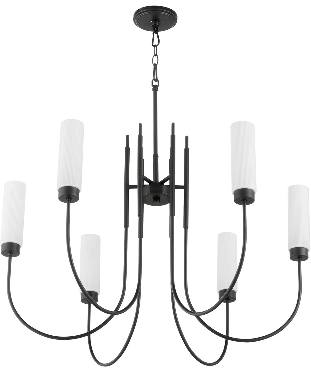 Jerome 6-light Chandelier Matte Black