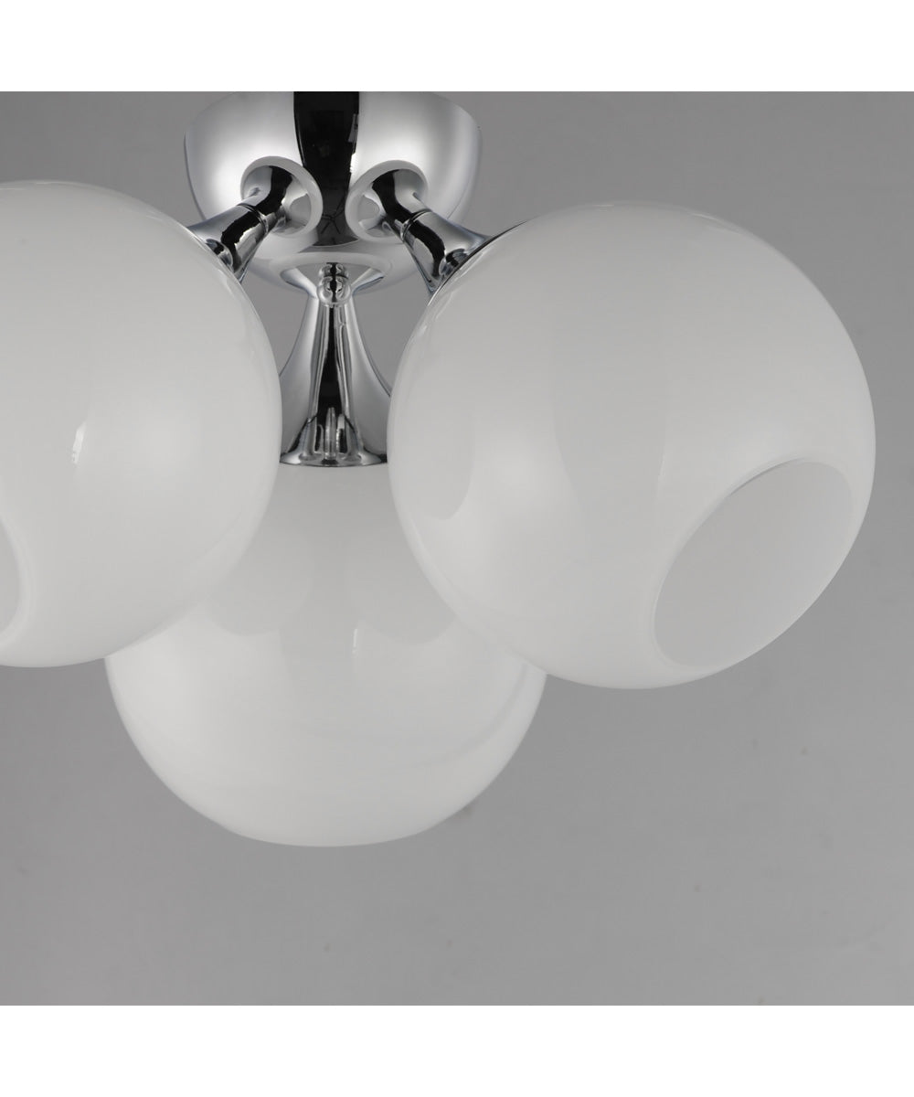 Neve 3-Light Semi Flush Polished Chrome