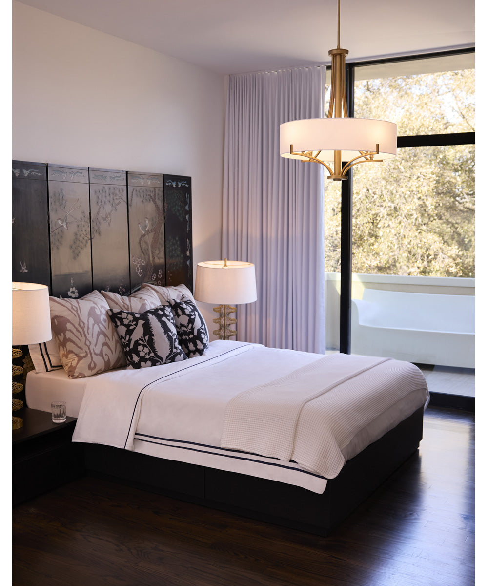 Imperial 4-light Pendant Brushed Brass