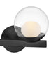 Sunni 2-Light Small Two Light Vanity in Black