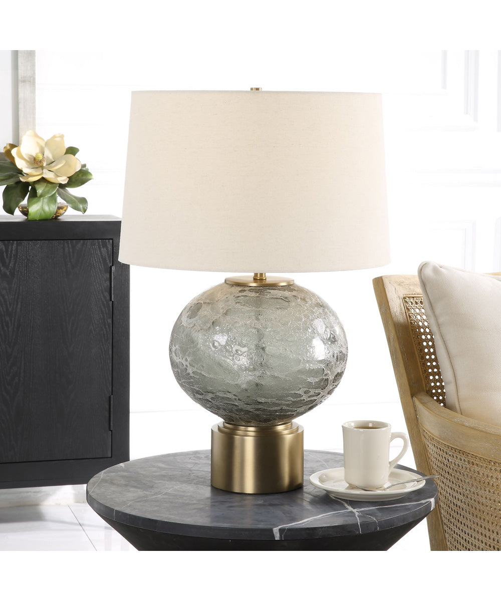 Lunia Gray Glass Table Lamp