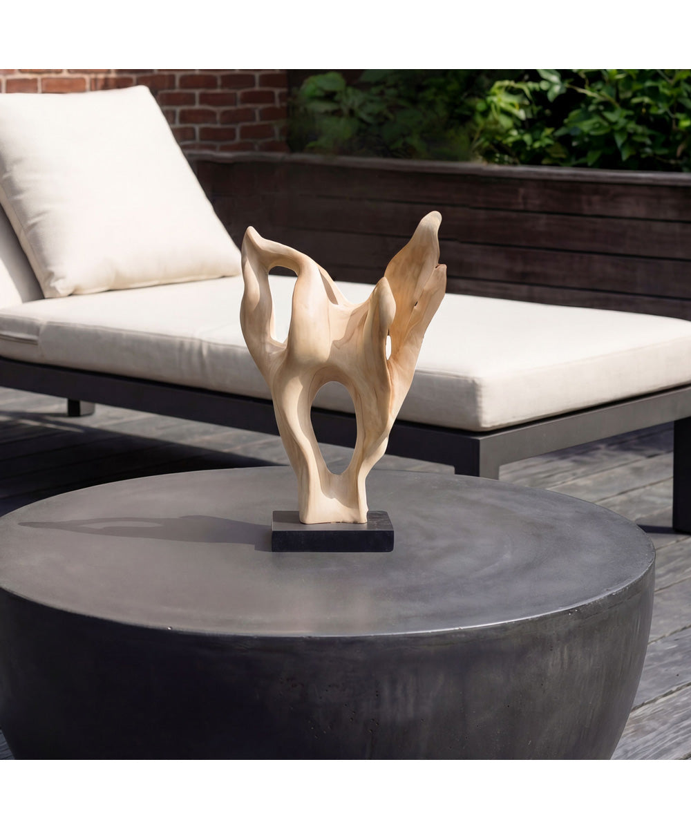 Hollow Form Indoor-Outdoor Teak Sculpture