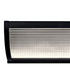 Roone 34"W 1-Light LED  Vanity Bath Light Matte Black Finish, Clear Ribbed Shade by Kichler