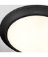 1-light LED Ceiling Flush Mount Matte Black