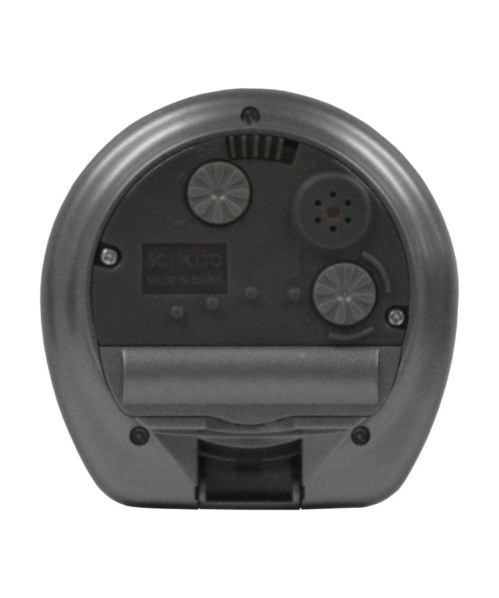 OPEN BOX Travel Alarm Clock Sakai Metallic Dark Silver