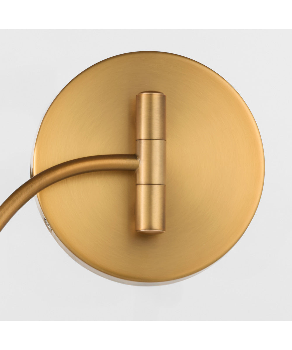 Waltz 1-light Wall Mount Light Fixture Brushed Brass