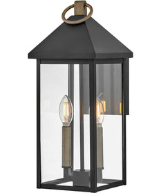 Rhett 2-Light Medium Wall Mount in Black