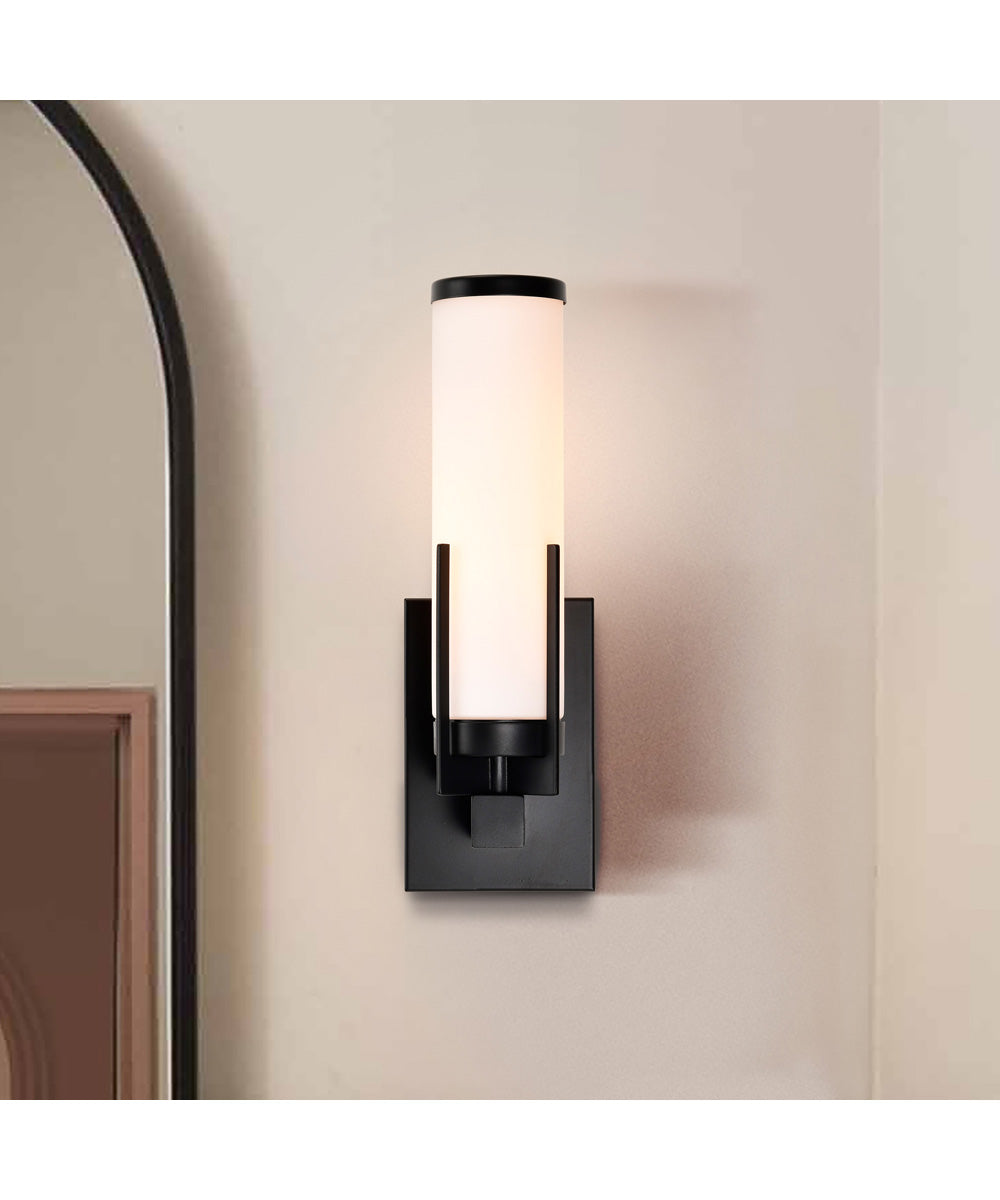 Roselle 1-Light Vanity & Wall Matte Black