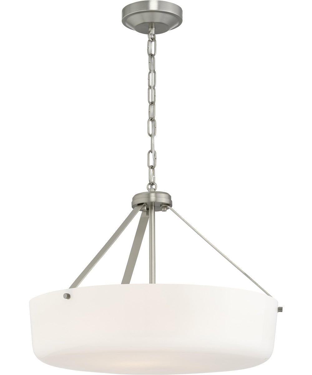 Lieon 3-Light Convertible Pendant Brushed Nickel