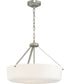 Lieon 3-Light Convertible Pendant Brushed Nickel