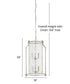 Desiree 6-Light 18"w Pendant Foyer Hanging Light Fixture Silver Ridge Grey Finish by Progress