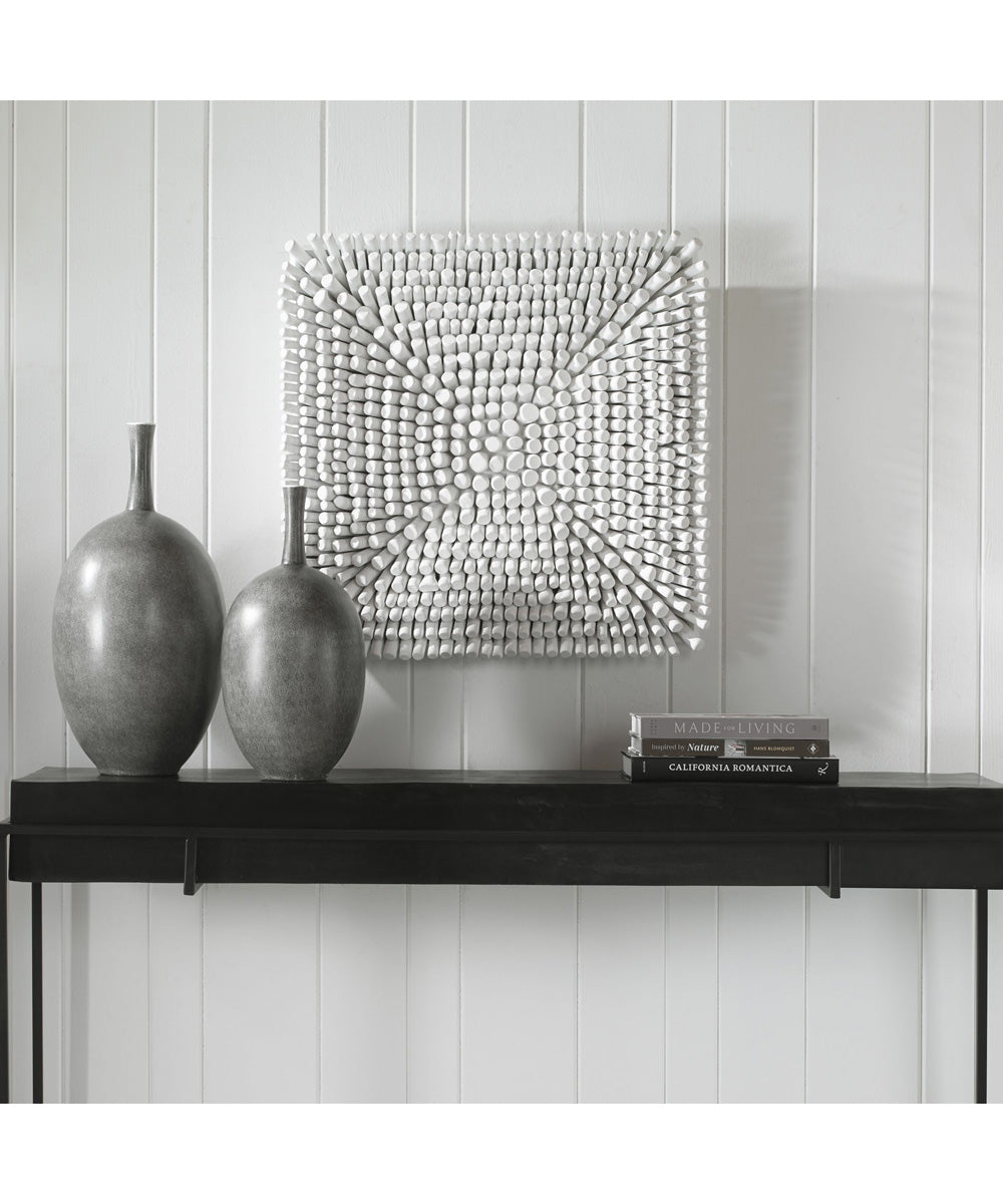 Portside White Wood Wall Panel