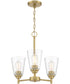 Westin 3 Light Chandelier Brushed Gold