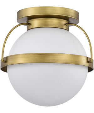 Lakeshore 1-Light Close-to-Ceiling Natural Brass