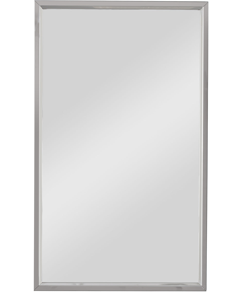18x30" Wall Mirror in Stainless Steel