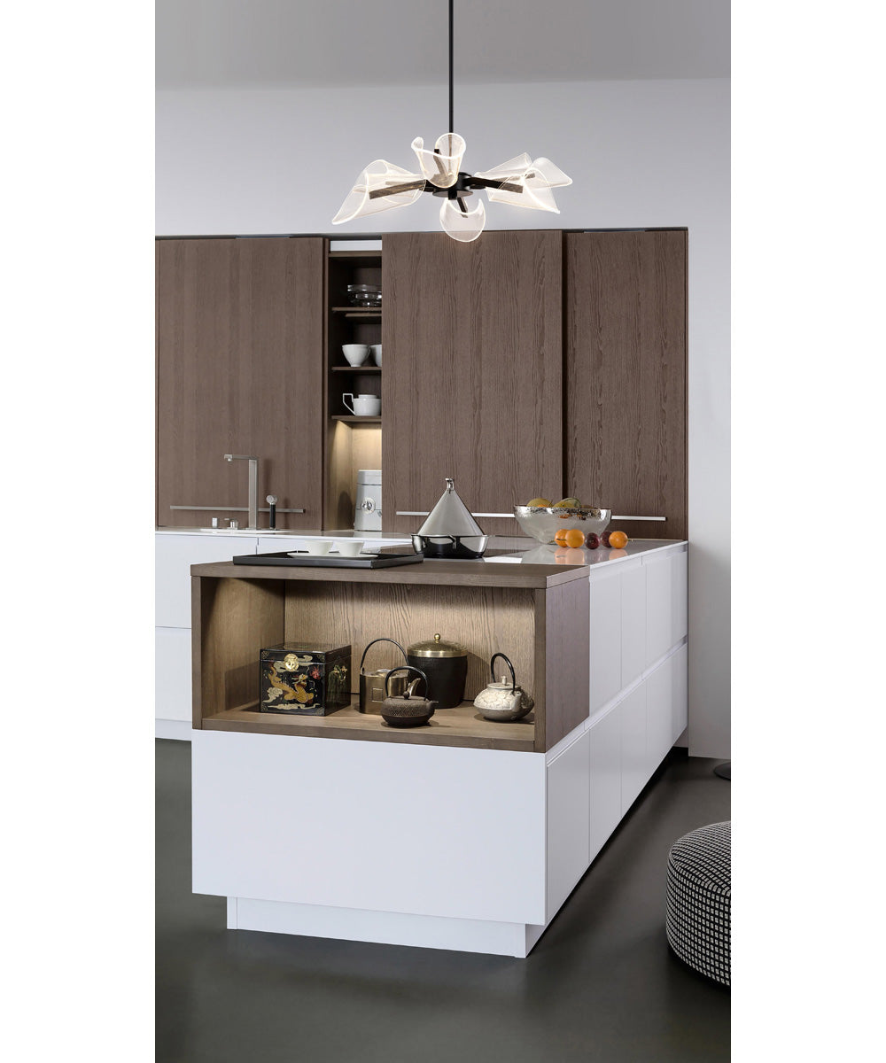 Sedona 6-Light Chandelier Matte Black