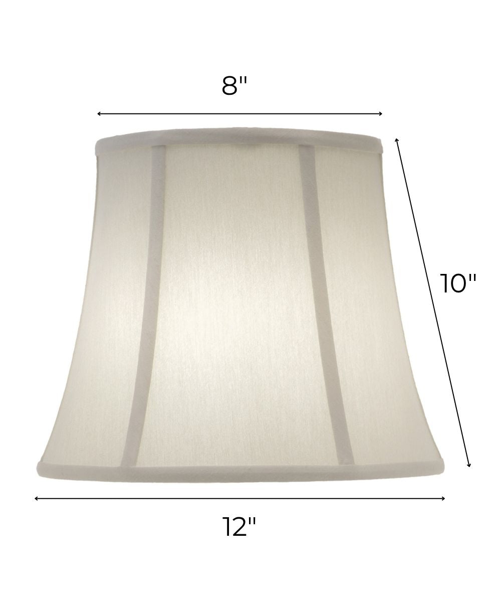 8x12x10 Pearl Supreme Satin Modified Bell Softback Lampshade