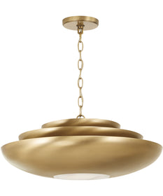 Gia 1-Light Pendant Aged Brass