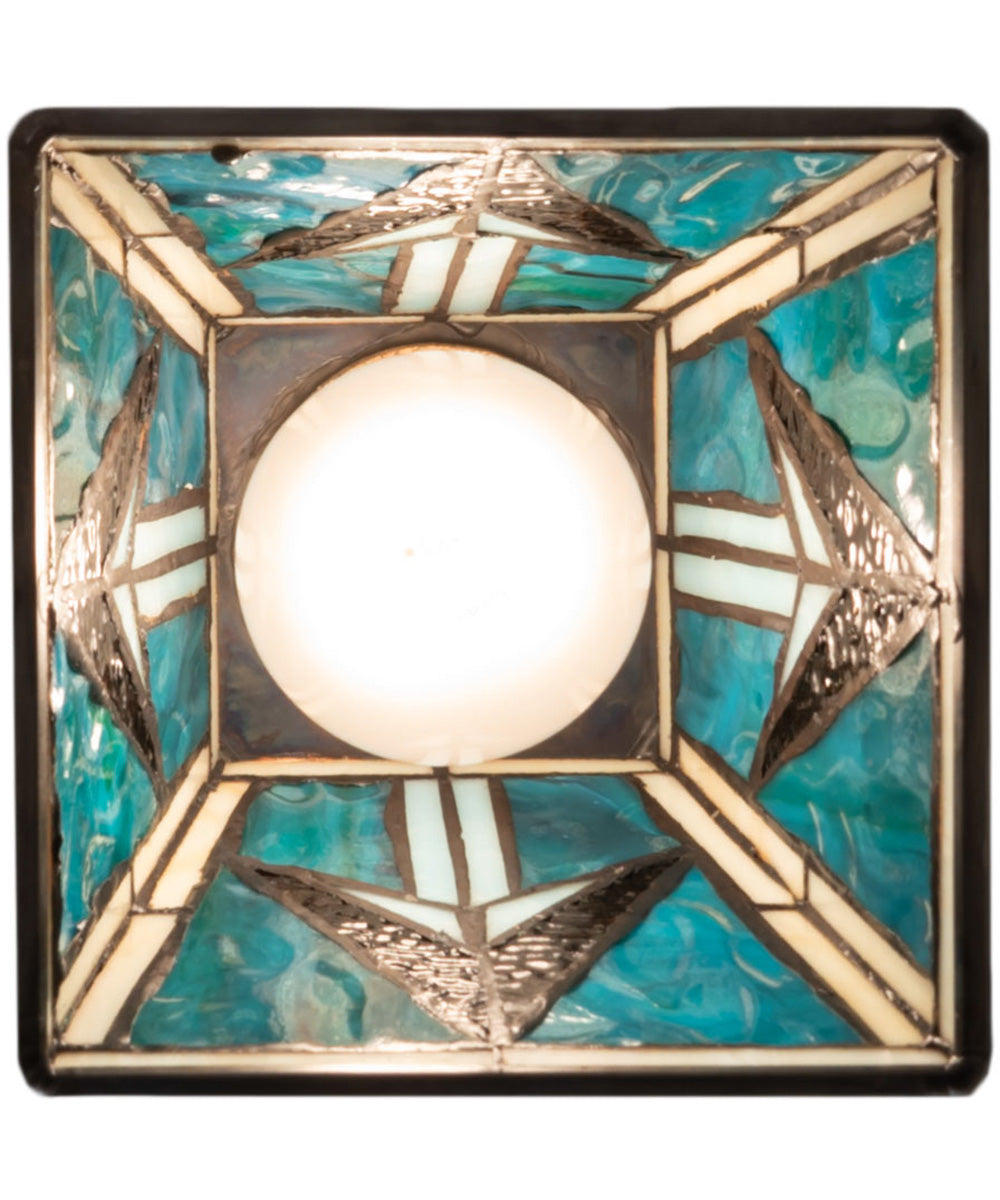 5" Square Valencia Mission Flushmount