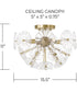 Emelie 4-Light Semi-Flush Matte Brass