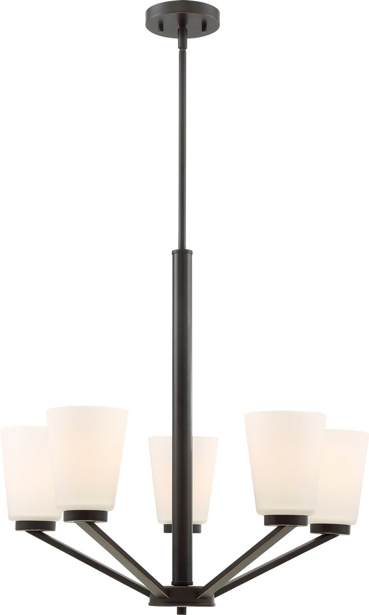 24"W Nome 5-Light Chandelier Mahogany Bronze