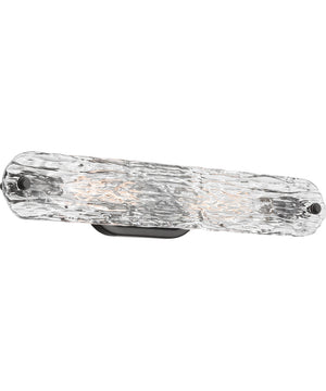 Glacier 2-Light Vanity & Wall Matte Black