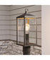 Cantley Outdoor Post Mount Lantern Light with Clear Glass Panels Antique Bronze