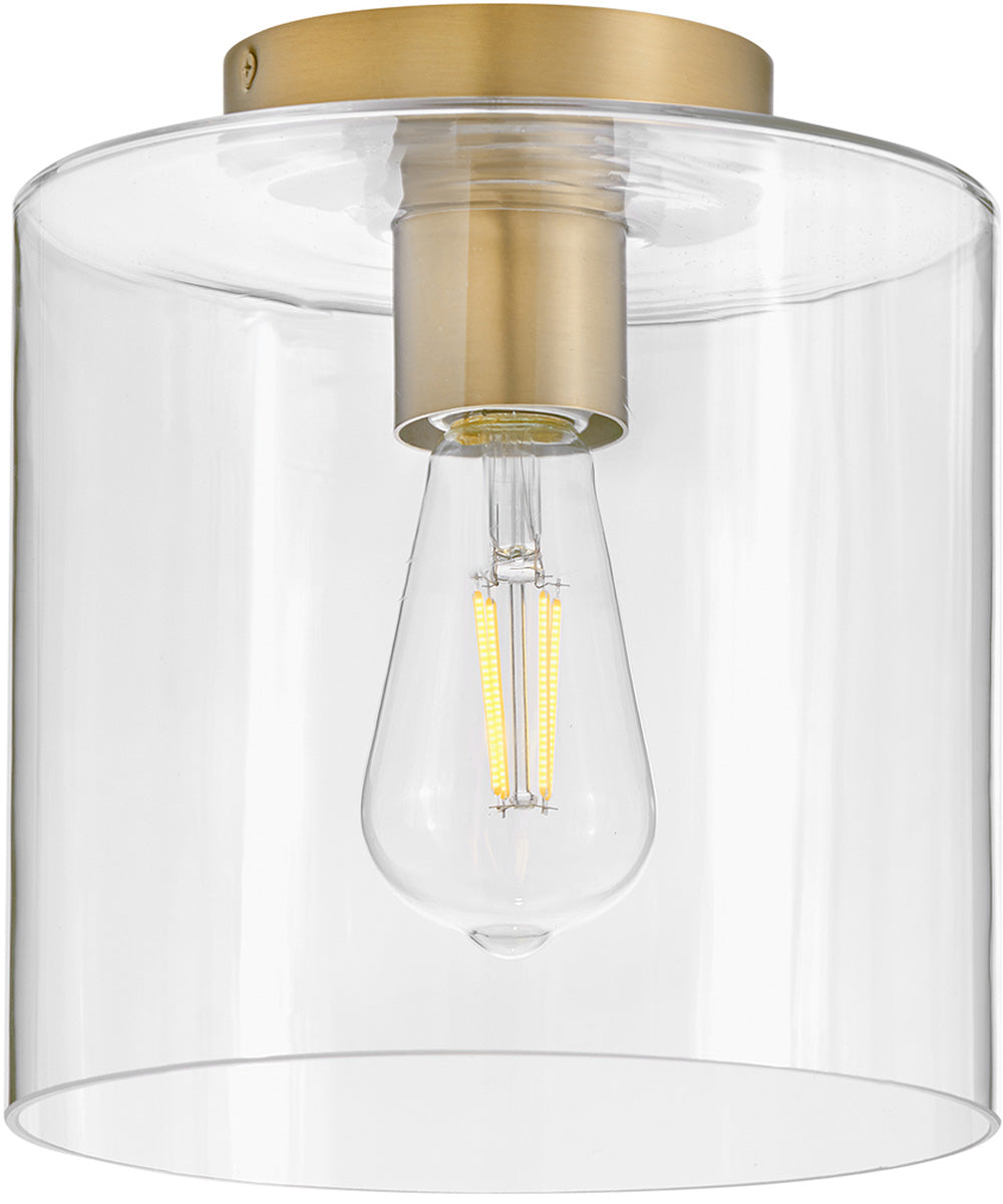 Pippa 1-Light Extra Small Flush Mount in Lacquered Brass