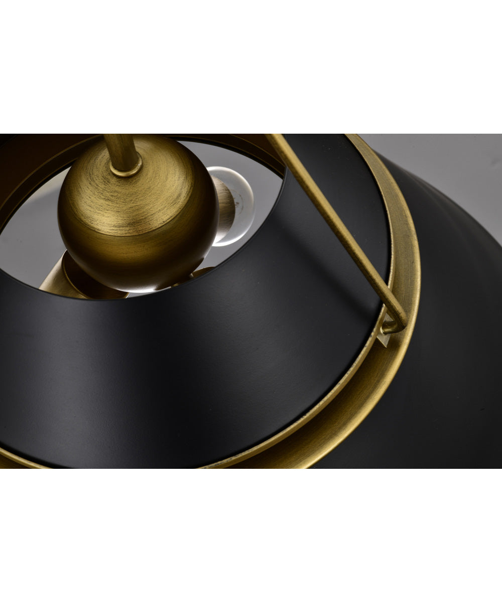 Adina 3-Light Pendant Matte Black