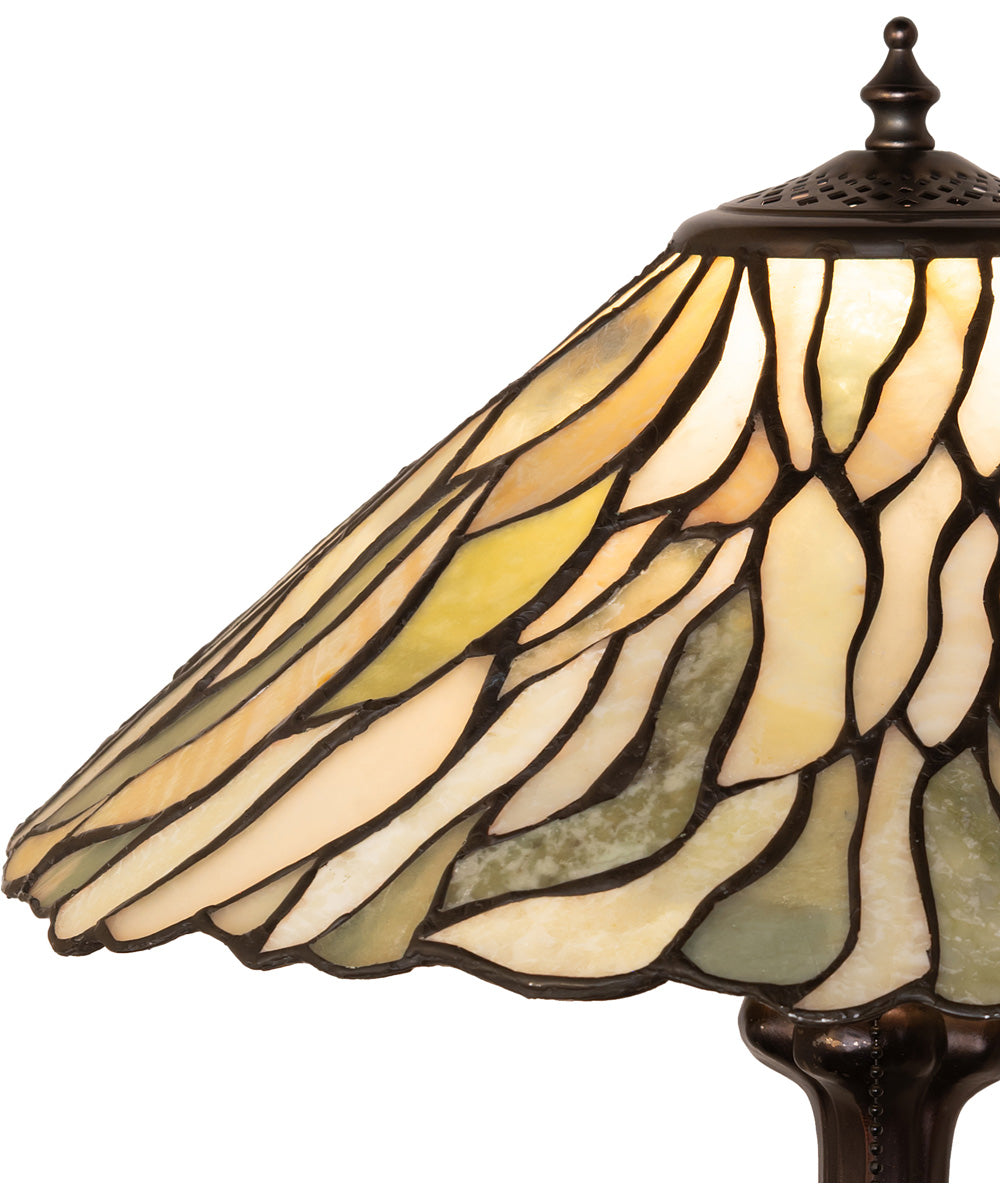 21" High Willow Jadestone Table Lamp